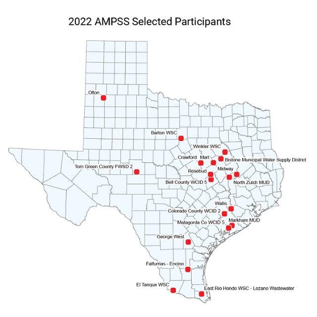 Map of AMPSS selected participants