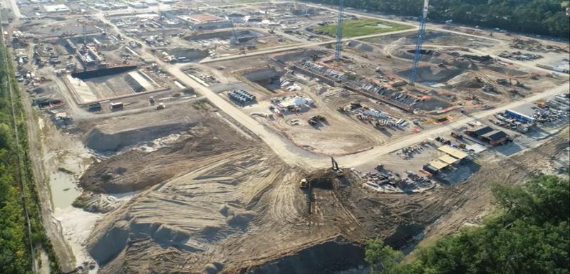 Upon completion, the Northeast Water Purification Plant expansion will supply approximately 400 million gallons per day of treated water capacity. Photo credit: City of Houston